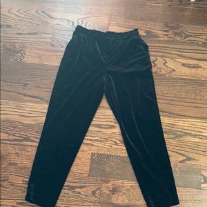 Black Velvet Pants